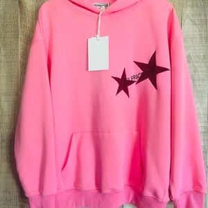 AELFRIC EDEN STAR PRINT COLOR CONTRAST HOODIE
